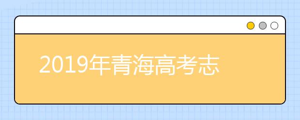 2019年青海高考志愿填报设置