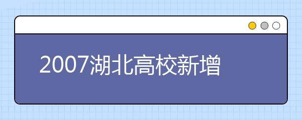 2019湖北高校新增本科专业名单