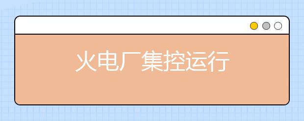 火电厂集控运行