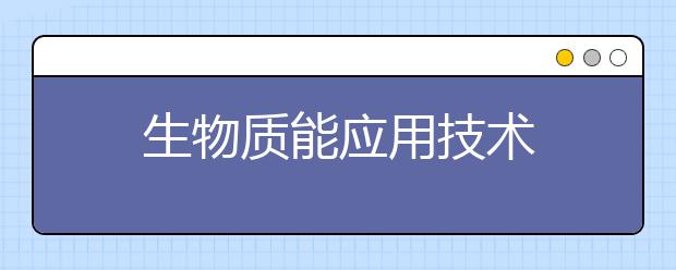 生物质能应用技术