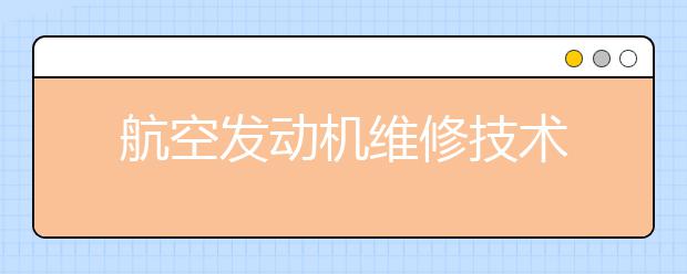 航空发动机维修技术