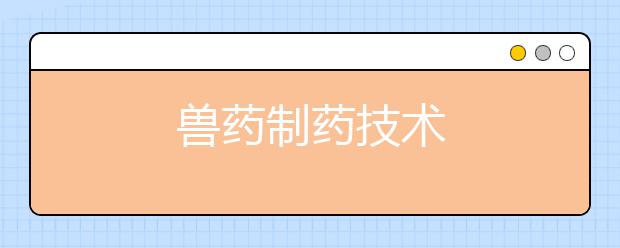 兽药制药技术