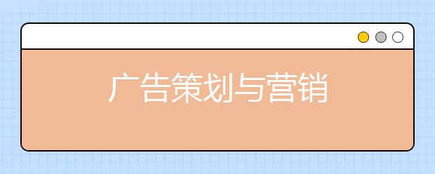 广告策划与营销