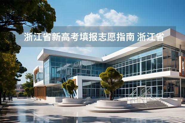 浙江省新高考填报志愿指南 浙江省志愿填报流程详细